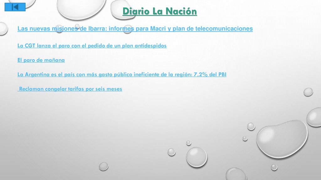 Diario La Nación Las nuevas misiones de Ibarra: informes para Macri y plan de telecomunicaciones.