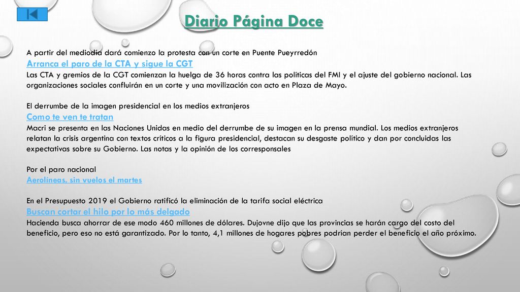 Diario Página Doce Arranca el paro de la CTA y sigue la CGT