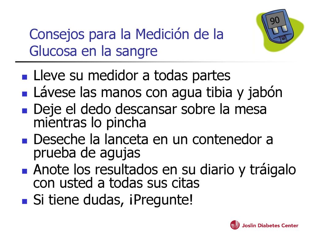 Consejos para la Medición de la Glucosa en la sangre