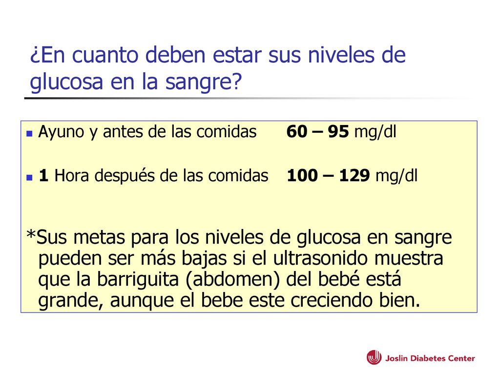 ¿En cuanto deben estar sus niveles de glucosa en la sangre