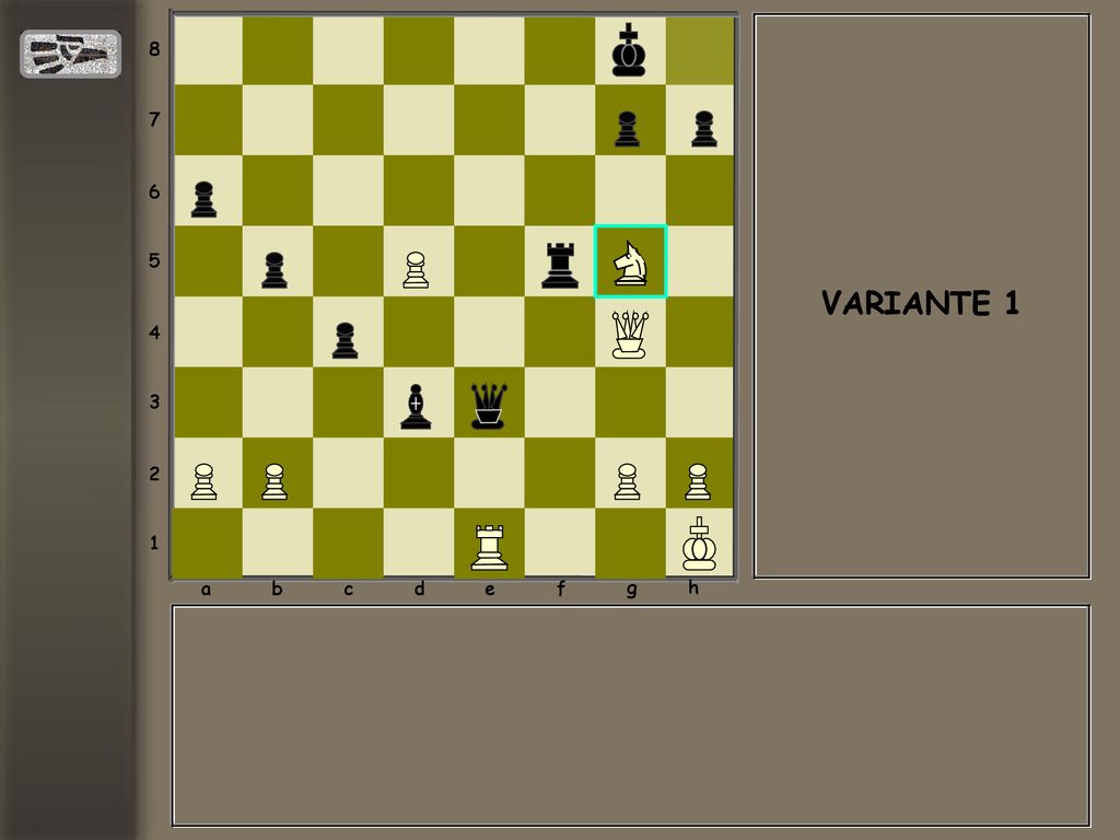 a b c d e f g h VARIANTE 1