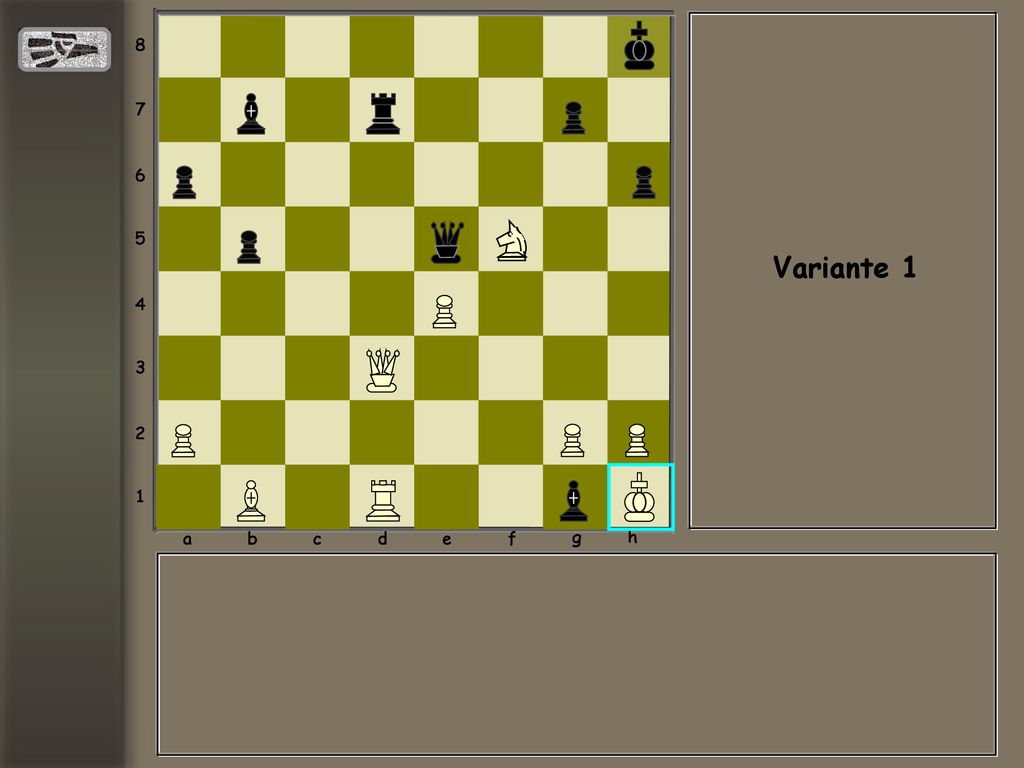 a b c d e f g h Variante 1