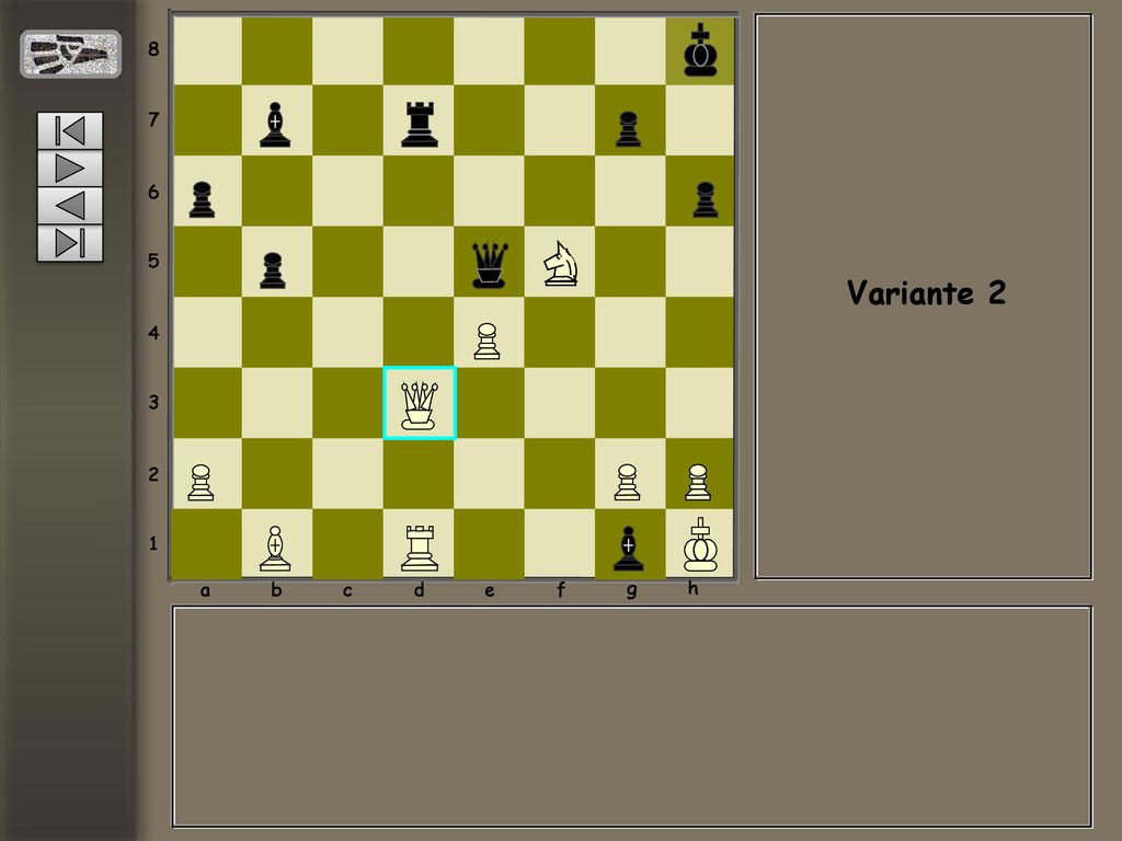 a b c d e f g h Variante 2