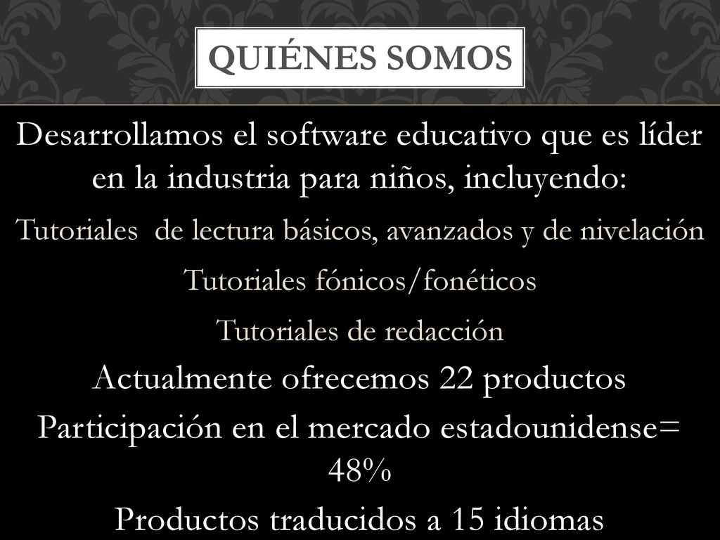 Actualmente ofrecemos 22 productos
