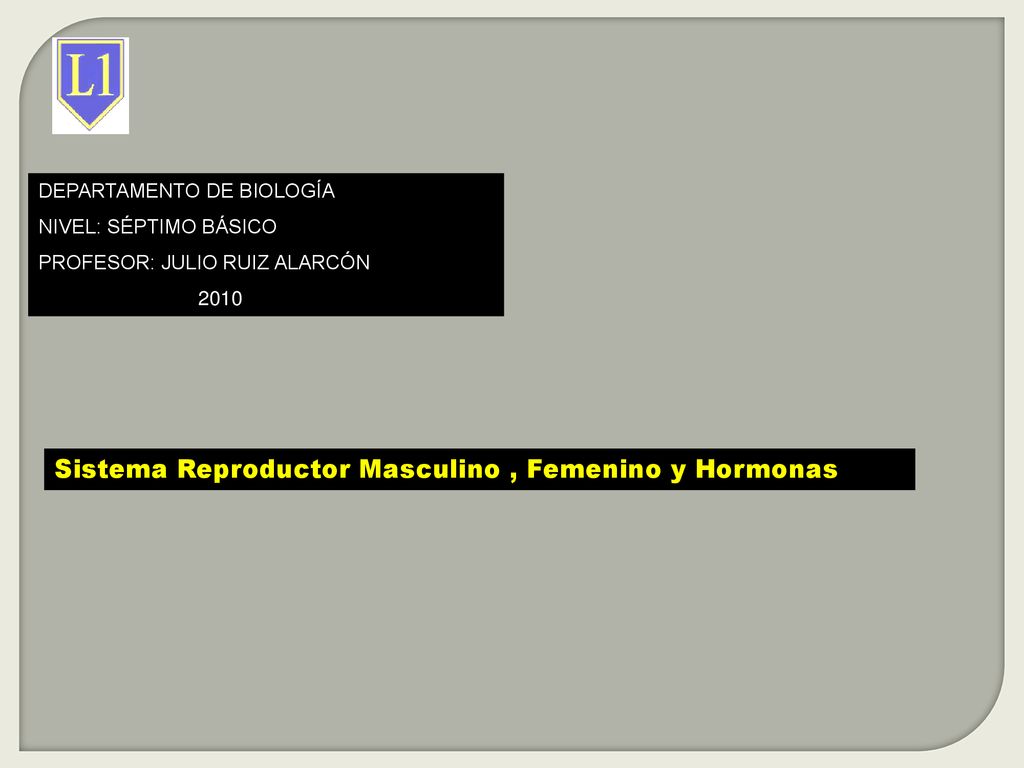 Sistema Reproductor Masculino , Femenino y Hormonas