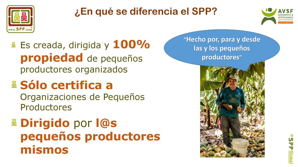 Hecho por, para y desde las y los pequeños productores