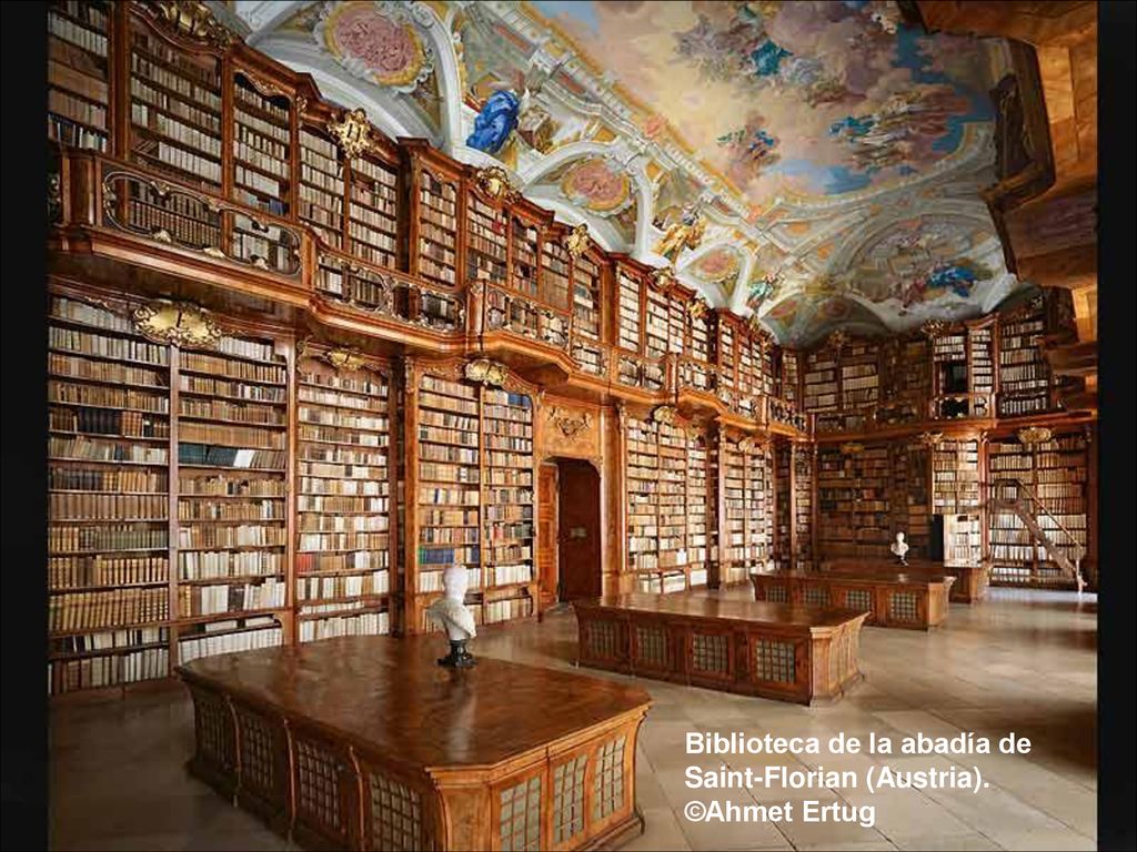Biblioteca de la abadía de Saint-Florian (Austria). ©Ahmet Ertug