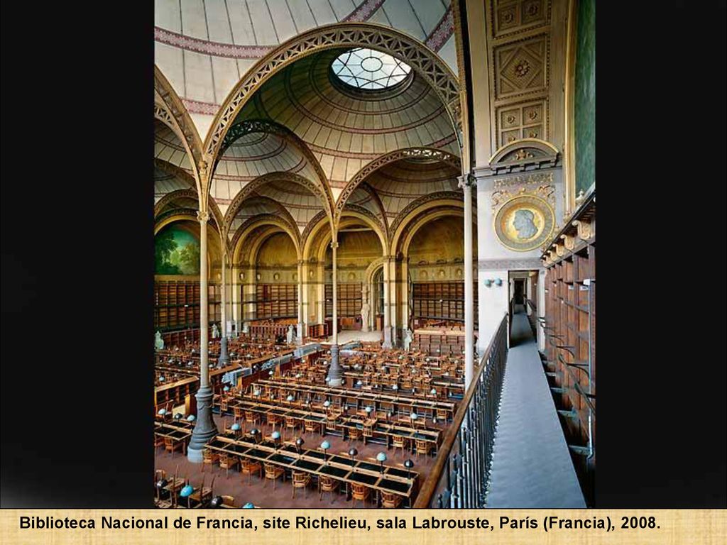 Biblioteca Nacional de Francia, site Richelieu, sala Labrouste, París (Francia), 2008.