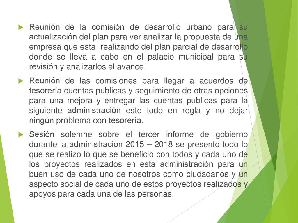 Reunión de la comisión de desarrollo urbano para su actualización del plan para ver analizar la propuesta de una empresa que esta realizando del plan parcial de desarrollo donde se lleva a cabo en el palacio municipal para su revisión y analizarlos el avance.