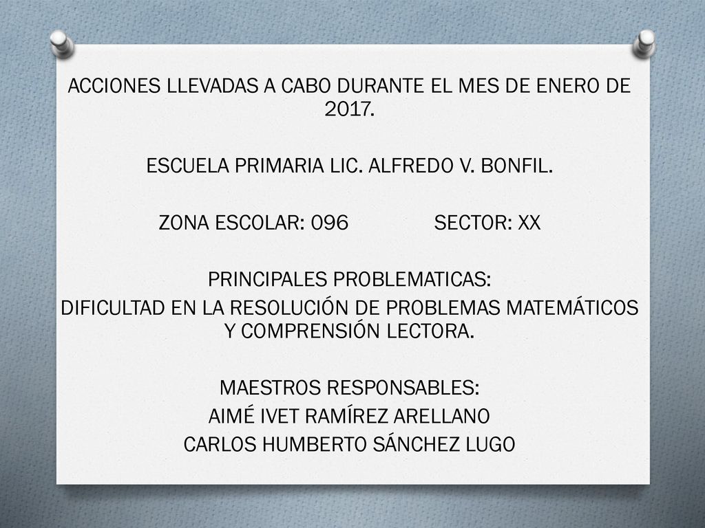 ACCIONES LLEVADAS A CABO DURANTE EL MES DE ENERO DE 2017.