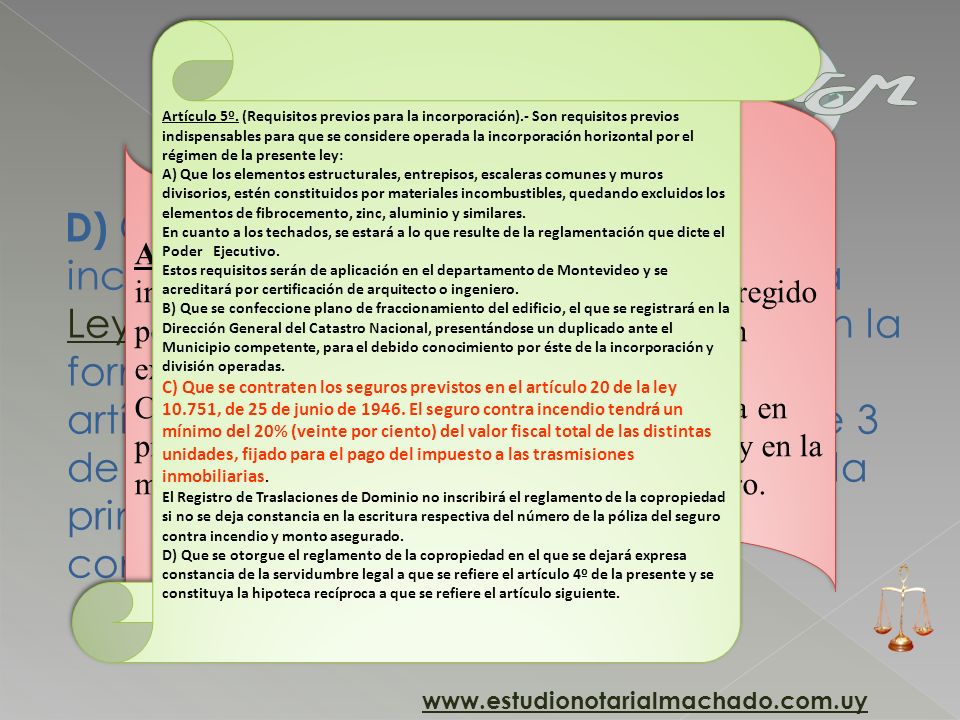 Artículo 5º. (Requisitos previos para la incorporación)