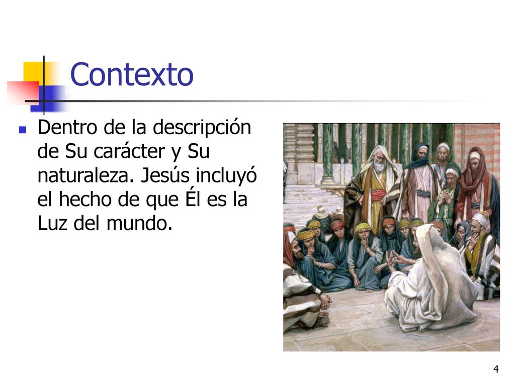 Contexto Dentro de la descripción de Su carácter y Su naturaleza.
