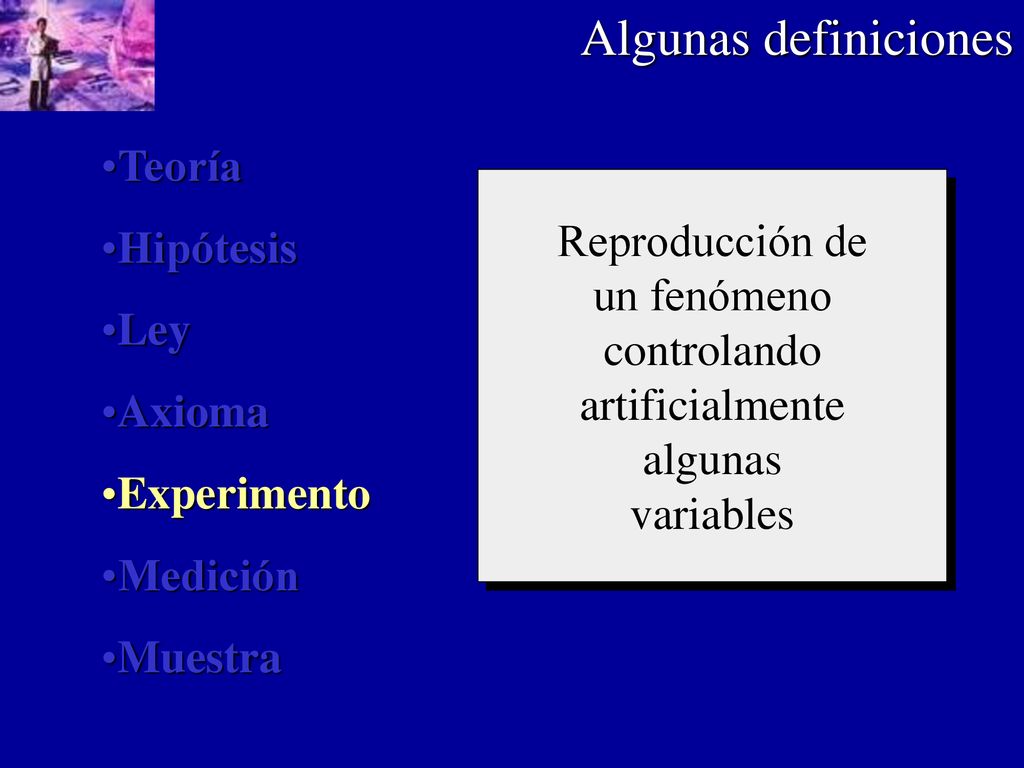 Algunas definiciones Teoría Hipótesis Reproducción de Ley un fenómeno