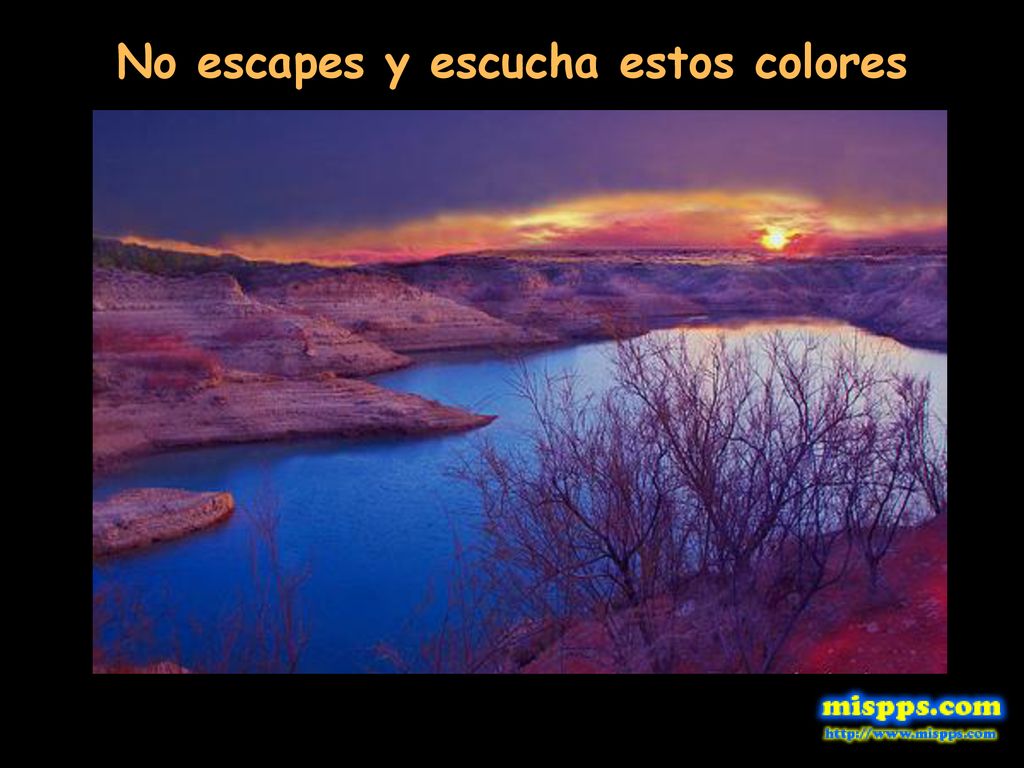 No escapes y escucha estos colores