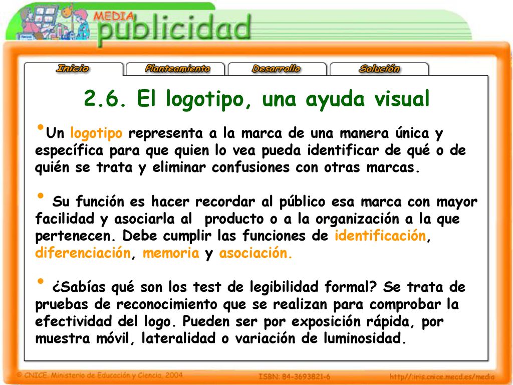 2.6. El logotipo, una ayuda visual