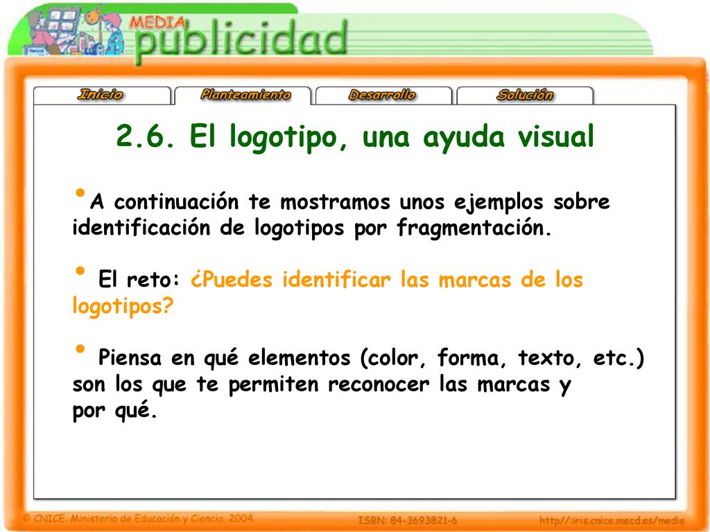 2.6. El logotipo, una ayuda visual