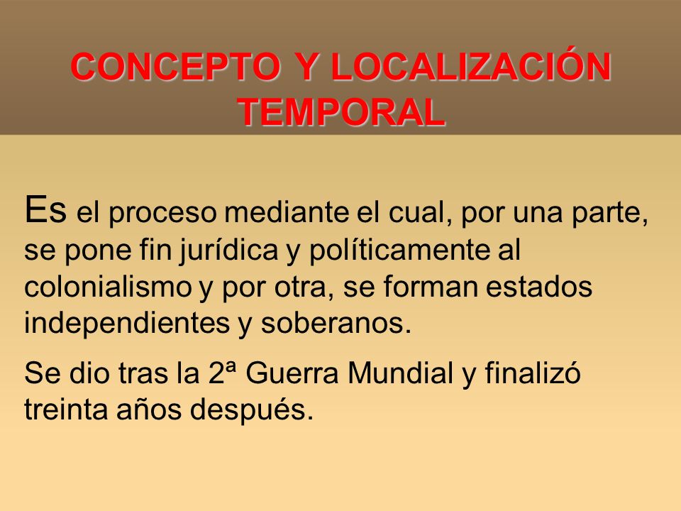 CONCEPTO Y LOCALIZACIÓN TEMPORAL