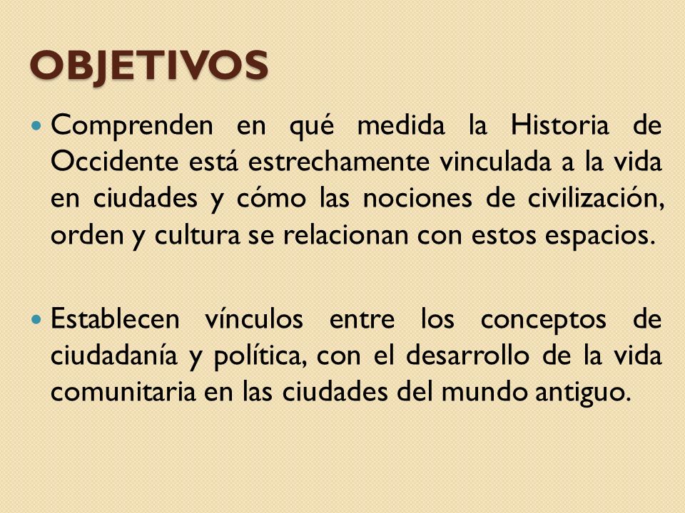 OBJETIVOS