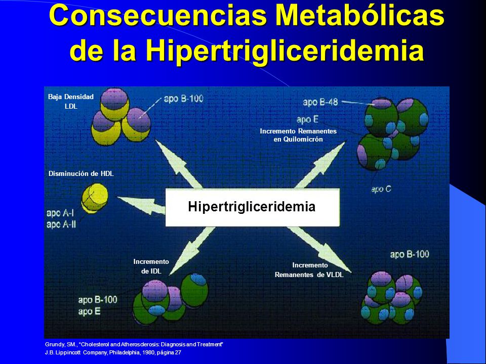 Consecuencias Metabólicas de la Hipertrigliceridemia