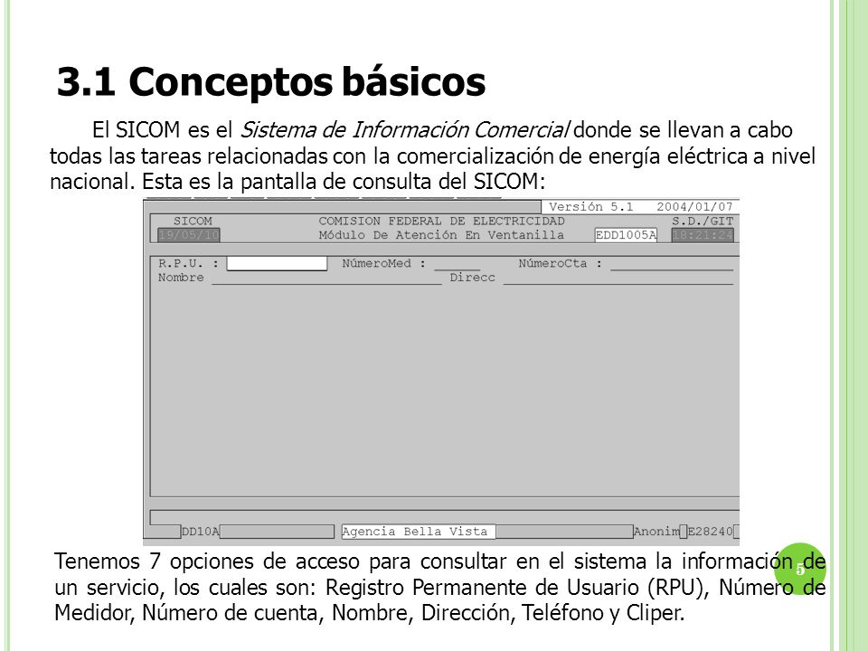 3.1 Conceptos básicos