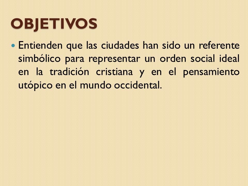 OBJETIVOS