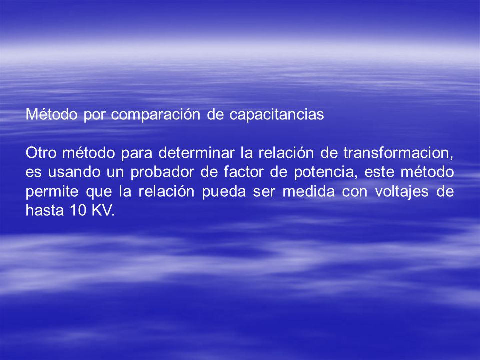 Método por comparación de capacitancias
