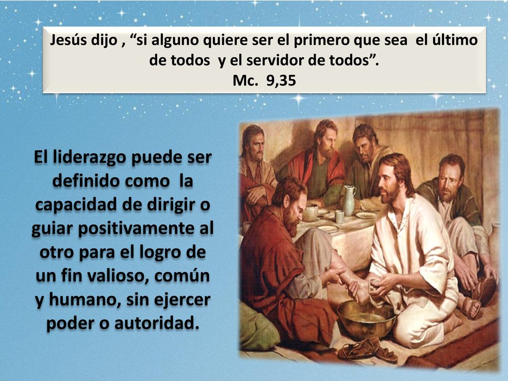 Jesús dijo , si alguno quiere ser el primero que sea el último de todos y el servidor de todos .