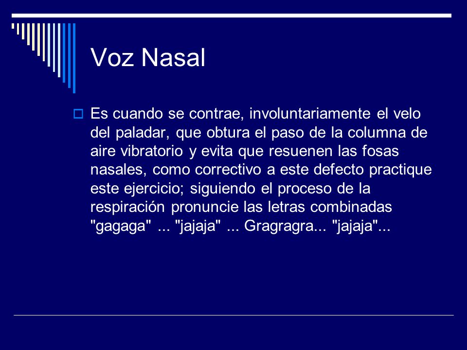 Voz Nasal