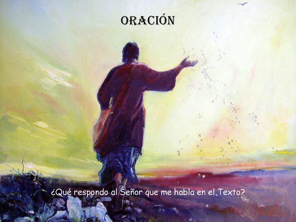 ¿Qué respondo al Señor que me habla en el Texto