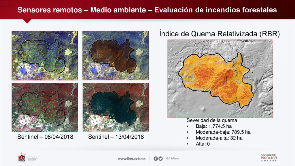 Sensores remotos – Medio ambiente – Evaluación de incendios forestales