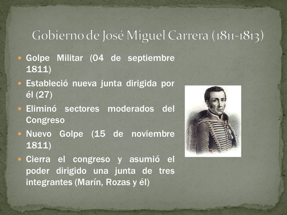 Gobierno de José Miguel Carrera ( )