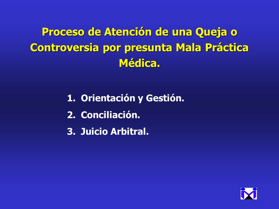 Proceso de Atención de una Queja o Controversia por presunta Mala Práctica Médica.