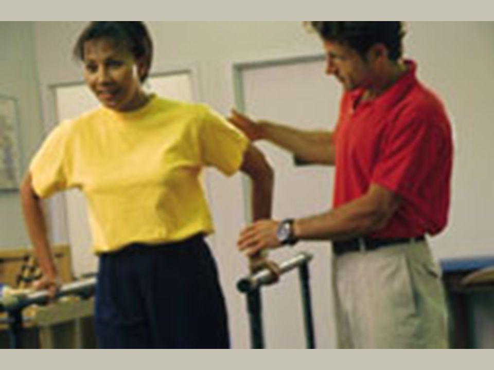 La Terapia física para tratar sprains/strains, espasmos de los músculos, artritis, y muchos otros desórdenes. Es un componente importante de tratamiento la cirugía de la espina siguiente. El propósito de PT es ayudar la fuerza de la figura paciente, flexibilidad, y combina la terapia del heat/cold, ultrasonido, el estimulando eléctrico, y da masaje a con el ejercicio como la parte de rehabilitación