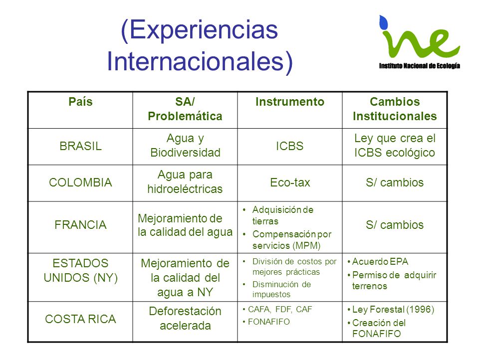 (Experiencias Internacionales)