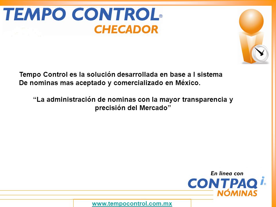 Tempo Control es la solución desarrollada en base a l sistema