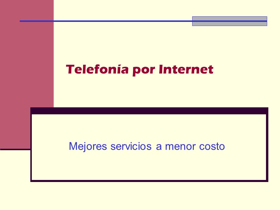 Telefonía por Internet