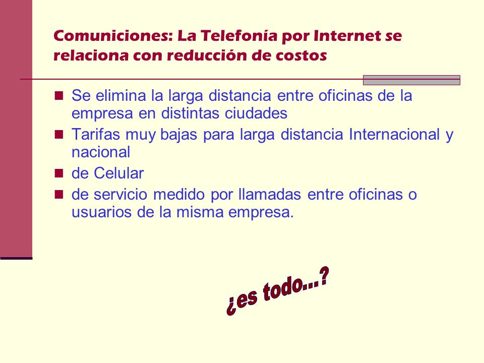 Comuniciones: La Telefonía por Internet se relaciona con reducción de costos