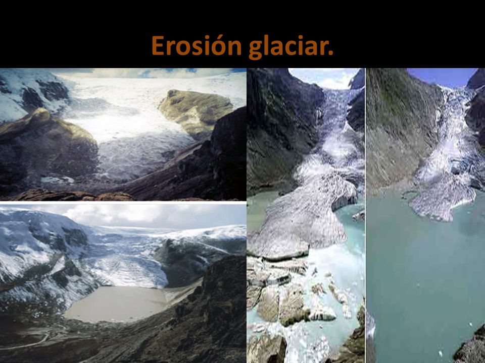 Erosión glaciar.
