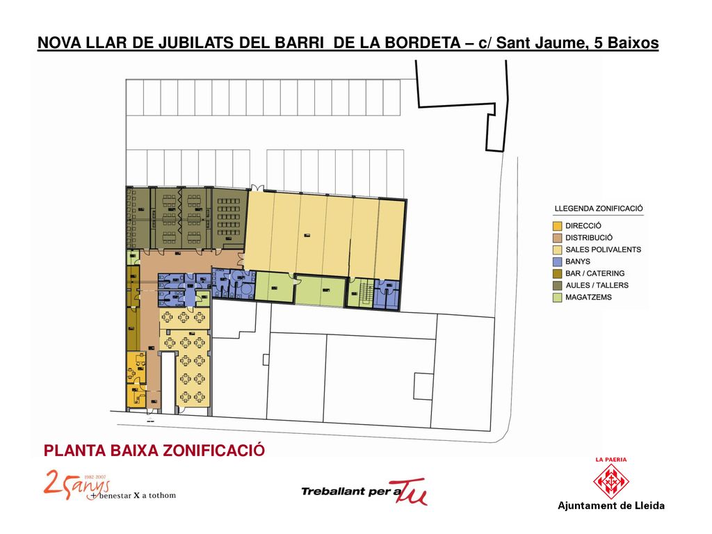 NOVA LLAR DE JUBILATS DEL BARRI DE LA BORDETA – c/ Sant Jaume, 5 Baixos