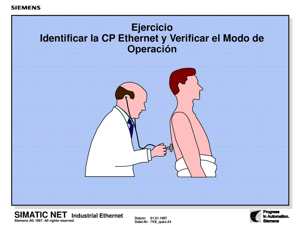 Ejercicio Identificar la CP Ethernet y Verificar el Modo de Operación