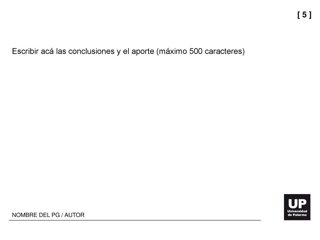 Escribir acá las conclusiones y el aporte (máximo 500 caracteres)