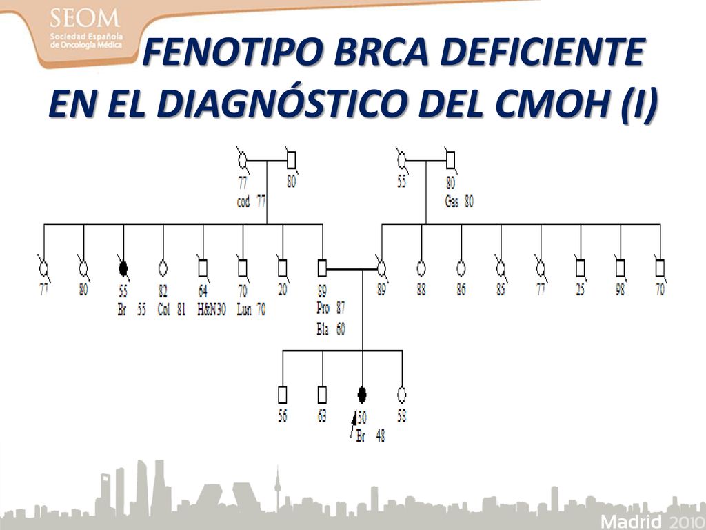 FENOTIPO BRCA DEFICIENTE EN EL DIAGNÓSTICO DEL CMOH (I)