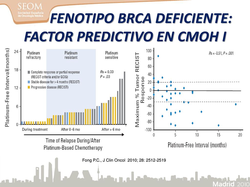 FENOTIPO BRCA DEFICIENTE: FACTOR PREDICTIVO EN CMOH I