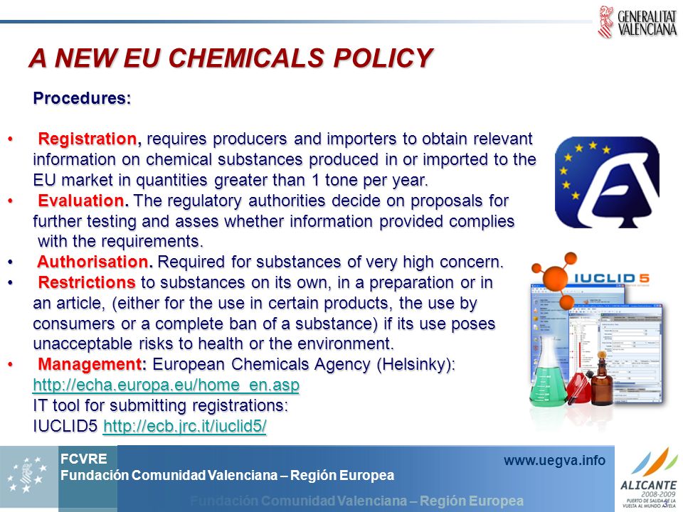 A NEW EU CHEMICALS POLICY