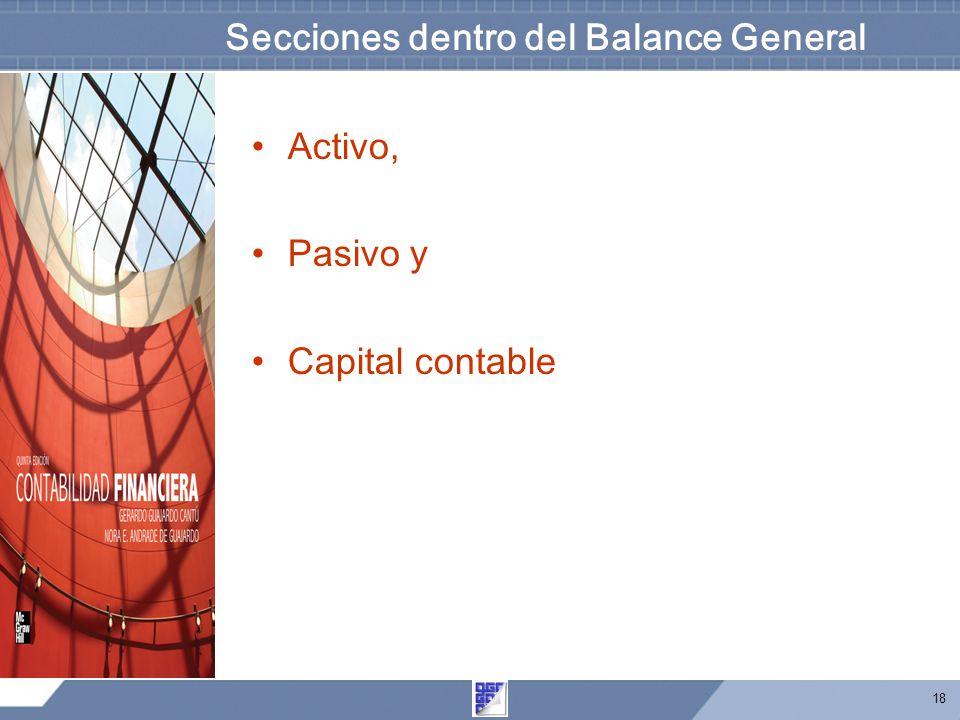 Secciones dentro del Balance General