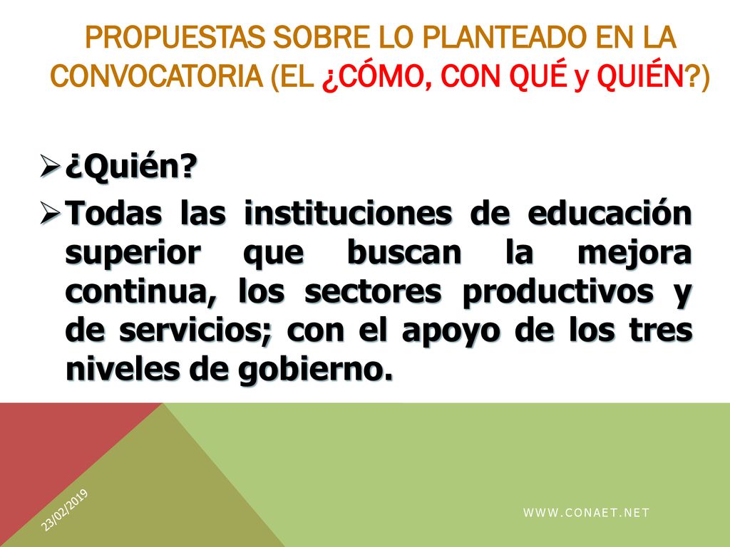 PROPUESTAS SOBRE LO PLANTEADO EN LA CONVOCATORIA (EL ¿CÓMO, CON QUÉ y QUIÉN )