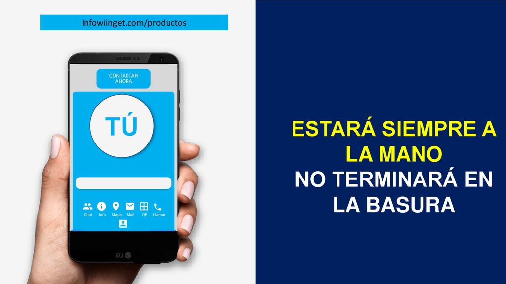 ESTARÁ SIEMPRE A LA MANO NO TERMINARÁ EN LA BASURA