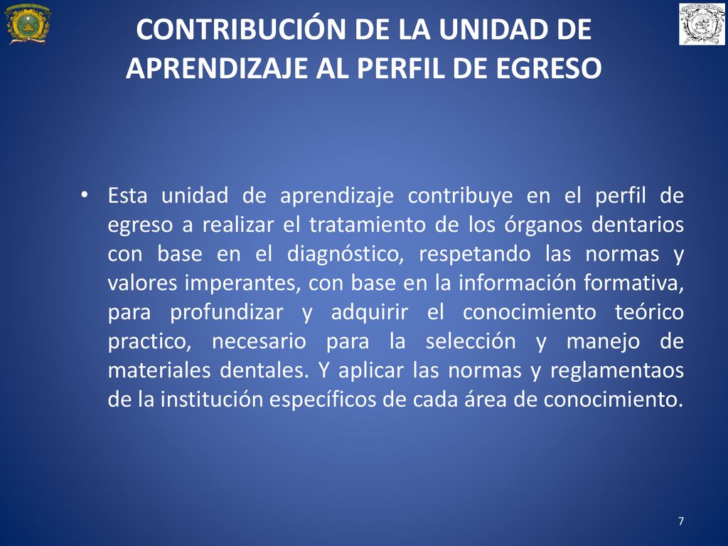 CONTRIBUCIÓN DE LA UNIDAD DE APRENDIZAJE AL PERFIL DE EGRESO
