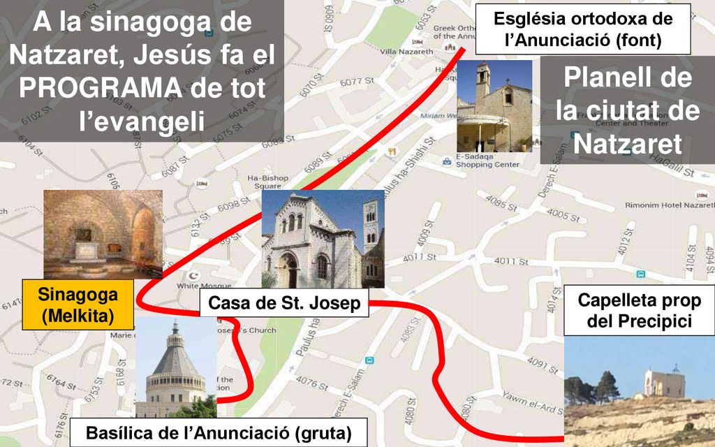 A la sinagoga de Natzaret, Jesús fa el PROGRAMA de tot l’evangeli