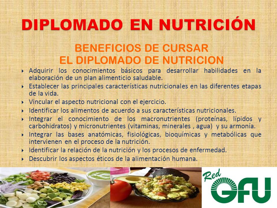 DIPLOMADO EN NUTRICIÓN